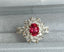 14K GOLD 1.51 CT NATURAL RUBY & DIAMOND RING/PENDANT