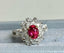 14K GOLD 1.51 CT NATURAL RUBY & DIAMOND RING/PENDANT