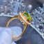 14K GOLD 4.43 CT NATURAL TOURMALINE & DIAMOND RING