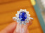 14K GOLD 1.50 CTW NATURAL SAPPHIRE & DIAMOND RING