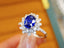 14K GOLD 1.50 CTW NATURAL SAPPHIRE & DIAMOND RING