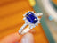 14K GOLD 1.45 CTW NATURAL SAPPHIRE & DIAMOND RING