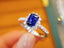 14K GOLD 1.45 CTW NATURAL SAPPHIRE & DIAMOND RING