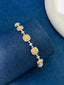 14K GOLD 5.00 CTW NATURAL YELLOW DIAMOND & DIAMOND BRACELET