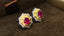 14K GOLD 1.00 CTW NATURAL RUBY & DIAMOND EARRINGS