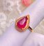 14K GOLD 2.55 CT NATURAL TOURMALINE & DIAMOND RING