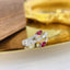 14K GOLD 0.58 CTW NATURAL RUBY & DIAMOND RING