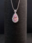 14K GOLD 4.70 CTW VIVID PINK NATURAL MORGANITE & DIAMOND RING/PENDANT