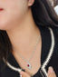 14K GOLD 1.10 CT NATURAL RUBY & DIAMOND NECKLACE