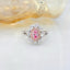 GIA CERTIFIED 14K GOLD 1.41 CTW NATURAL PINK DIAMOND & DIAMOND RING