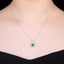 14K GOLD 1.86 CTW VIVID GREEN NATURAL EMERALD & DIAMOND RING/PENDANT( WITHOUT CHAIN )