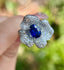 14K GOLD 2.34 CTW NATURAL SAPPHIRE & DIAMOND RING