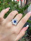 14K GOLD 2.34 CTW NATURAL SAPPHIRE & DIAMOND RING