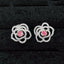 14K GOLD 0.68 CTW NATURAL PINK DIAMOND & DIAMOND EARRINGS