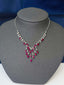 14K GOLD 4.20 CT NATURAL RUBY & DIAMOND NECKLACE