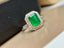 14K GOLD 1.35 CT NATURAL EMERALD & DIAMOND RING