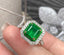 14K GOLD 1.81 CT NATURAL EMERALD & DIAMOND RING/PENDANT( WITHOUT CHAIN )