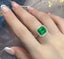 14K GOLD 1.81 CT NATURAL EMERALD & DIAMOND RING/PENDANT( WITHOUT CHAIN )