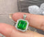 14K GOLD 1.81 CT NATURAL EMERALD & DIAMOND RING/PENDANT( WITHOUT CHAIN )