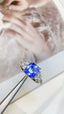 14K GOLD 4.12 CTW NATURAL SAPPHIRE & DIAMOND RING