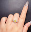 14K GOLD 0.58 CTW NATURAL YELLOW DIAMOND & DIAMOND RING