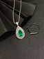 14K GOLD 3.36 CTW VIVID GREEN NATURAL EMERALD & DIAMOND RING/PENDANT( WITHOUT CHAIN )