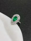 14K GOLD 3.36 CTW VIVID GREEN NATURAL EMERALD & DIAMOND RING/PENDANT( WITHOUT CHAIN )