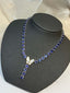 14K GOLD 23.25 CT NATURAL TANZANITE & DIAMOND NECKLACE