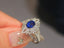 14K GOLD 1.76 CTW NATURAL SAPPHIRE & DIAMOND RING