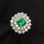 14K GOLD 3.05 CTW NATURAL EMERALD & DIAMOND RING