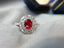 14K GOLD 1.10 CT NATURAL RUBY & DIAMOND RING