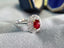 14K GOLD 1.10 CT NATURAL RUBY & DIAMOND RING