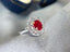 14K GOLD 1.10 CT NATURAL RUBY & DIAMOND RING