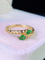 14K GOLD 0.75 CT NATURAL TSAVORITE RING