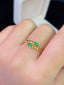 14K GOLD 0.75 CT NATURAL TSAVORITE RING