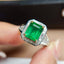 14K GOLD 2.60 CT NATURAL EMERALD & DIAMOND RING