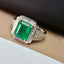 14K GOLD 2.60 CT NATURAL EMERALD & DIAMOND RING