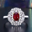 14K GOLD 1.61 CTW NATURAL RUBY & DIAMOND RING