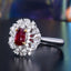 14K GOLD 1.61 CTW NATURAL RUBY & DIAMOND RING