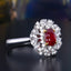 14K GOLD 1.61 CTW NATURAL RUBY & DIAMOND RING