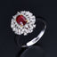 14K GOLD 1.61 CTW NATURAL RUBY & DIAMOND RING