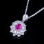 14K GOLD 0.43 CTW NATURAL RUBY & DIAMOND PENDANT