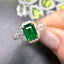 14K GOLD 1.70 CTW NATURAL EMERALD & DIAMOND RING