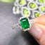 14K GOLD 1.70 CTW NATURAL EMERALD & DIAMOND RING