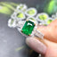 14K GOLD 1.70 CTW NATURAL EMERALD & DIAMOND RING