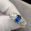 14K GOLD 2.69 CTW NATURAL SAPPHIRE & DIAMOND RING