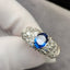 14K GOLD 2.69 CTW NATURAL SAPPHIRE & DIAMOND RING