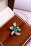 14K GOLD 2.38 CTW NATURAL EMERALD & DIAMOND RING