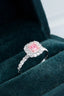 14K GOLD 0.63 CTW NATURAL PINK DIAMOND & DIAMOND RING