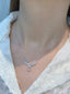 14K GOLD 0.48 CT NATURAL H DIAMOND NECKLACE